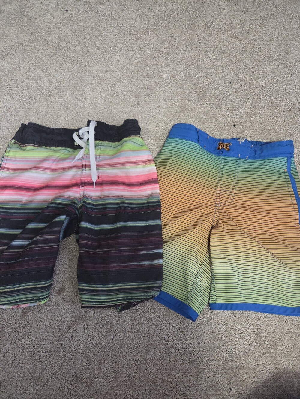 2 Pairs Boys Swim Trunks Size 8